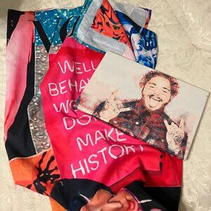 Post Malone framed and on a banner?